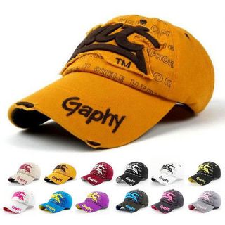New Mens Womens Baseball Fashion Hat Cap Adjustable 9 Colors Hip Hop