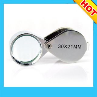 Newly listed 30X21mm Jewelers Magnifying Loupe Clear Magnifier Glass