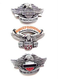 HARLEY DAVIDSON MOTORCYLES BELT BUCKLES. AMERICAN LEGEND, Silver Eagle