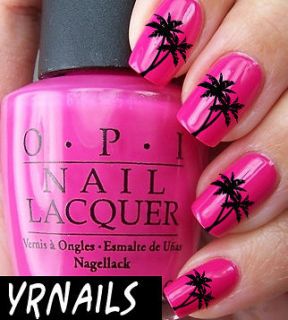 Nail WRAPS Nail Art Water Transfers Decals   Palm Trees   S069