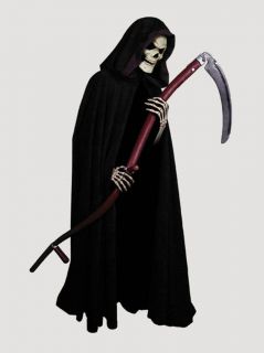 Grim Reaper Complete Adult Halloween Costume with Scythe