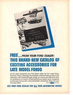 1964 FORD TOTAL PERFORMANCE ACCESSORIES CATALOG ~ RARE PRINT AD