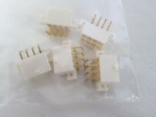 Molex 8 Circuits Through Hole 4.2mm Mini Fit Jr Gold Plated Contacts