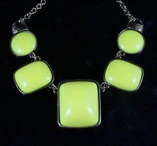 Newly listed NEW STYLE RETRO BUBBLE YELLOW SHORT NECKLACE 054#