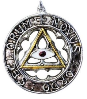 All seeing Eye Masonic Charm Knights Templar   New Order of the Ages