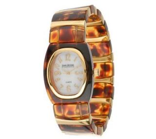Joan Rivers Simulated Tortoise Shell Everyday Elegance Stretch Watch