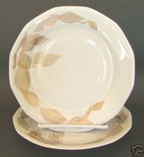 Kahla Rhapsodie Porcelain 2 Salad Plates Gold Leaves