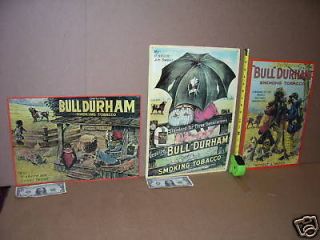 TOBACCO Metal Signs    COMPLETE SET    BULL DURHAM from NORTH