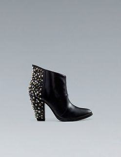 ZARA NEW COLLECTION STUDDED ANKLE BOOTS SIZE 6,5.7,5,8US3 7,38,39EU