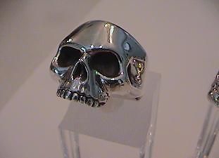 Sterling Silver Skull Ring Size 9 1/2 Keith Rings