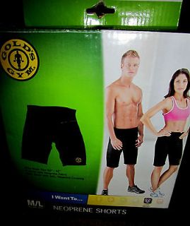 NIP Golds Gym Neoprene Shorts for Weight Loss Size Med/Large Waist 30