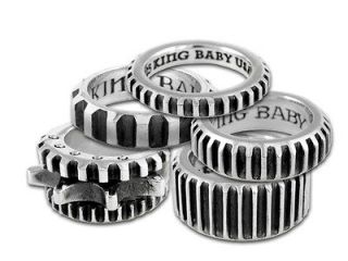King Baby Studio ring GEAR Triple Wide Medium or Thin gear sterling