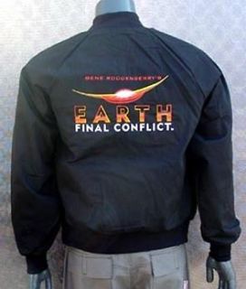 Earth Final Conflict Black Jacket  SMALL
