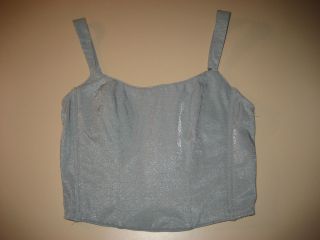 Victorias Secret corset, tank top, shirt, size 36 L, blue/gray with