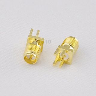 20pcs RP SMA ( male pin ) edge mount PCB board receptacle connector