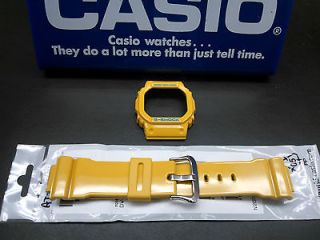 CASIO MUSTARD YELLOW STYLE BAND AND BEZEL FOR DW 5600CS 9 GSHOCK WATCH