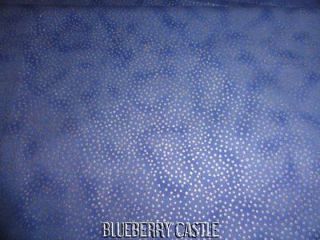 Curtain VALANCE Handmade in USA Shades of BLUES SPARKLE Silver GLITTER