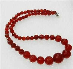 Faceted 6 14mm Exquisite Red Ruby Round Beads Gems Jewelry Necklace 18