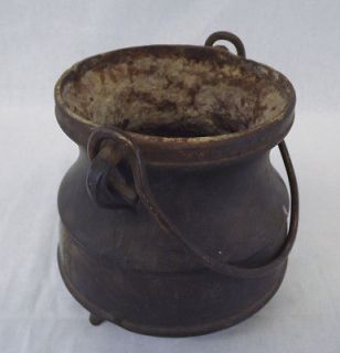Antique Cast Iron Smelting Pot With Handle Virginia City Nevada