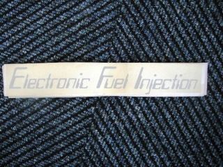 MALIBU BOATS   Decal   EFI Electronic Fuel Injection Blk 13x1.5
