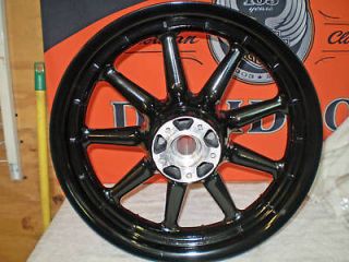 Davidson 9 Spoke 16x3 Front/Rear Wheel set,Gloss Black, Exchange, NR
