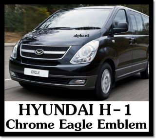 2007+ HYUNDAI H 1 i800 iMax iLoad H1 Eagle Chrome Black Emblem Set