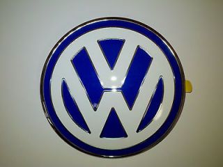 VW VOLKSWAGEN BEETLE BUG front hood EMBLEM BLUE with WHITE VW NEW OEM
