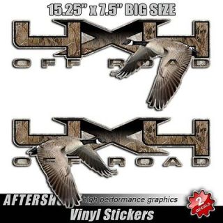 Goose decal sticker 4x4 truck camo camouflage hunting