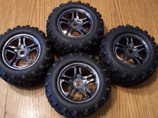 3908 Brushless E Maxx Tires 17mm Splined Wheels 17 mm E revo Revo 3.3