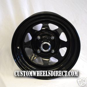 Volkswagen Wheels 4x130 Black 2 15x8 and 2 15x6 4 wheel sale with caps