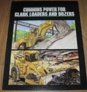 Cummins Power for Clark Loaders Dozers Sales Brochure