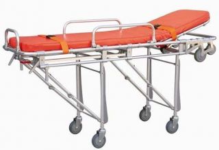 Ambulance Stretcher Belt Foldable Wheels Portable Equipment Emergency