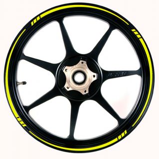 YELLOW Wheel Rim Tape SPEED TAPERED Stripe fit ALL Makes of Motorcycle