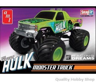 AMT 1/32 scale Marvel Comics Hulk Monster Truck plastic model Snap