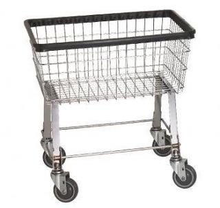 Laundry Cart 2.5 Bushel on wheels w Basket Heavy Duty