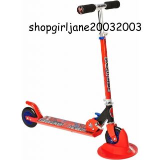 Spiderman Wall Crawler inline scooter with stand   2 wheels   BNIB