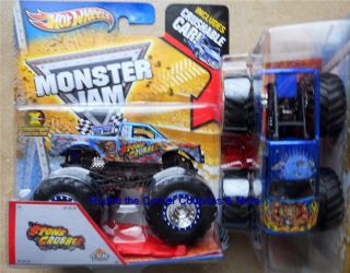 CRUSHER SPECTRAFLAMES Hot Wheels Monster Jam 164 truck w/ CRUSH CAR