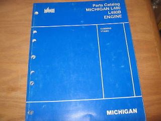 Michigan L480 L480B Loader Engine Parts Catalog