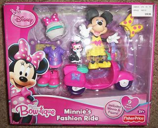 Minnie Mouse Bow tique set   Minnies Fashion Ride scooter   w/ Figaro