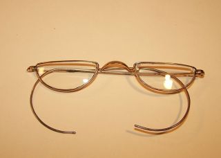 Very Rare Late 1800s   Early 1900s Antique Reading Half Eyeglasses