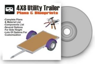 4X8 Utility Trailer Building Plans & Blueprints 3500 LB