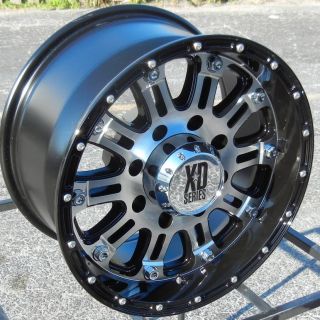 17 Black Machined XD Hoss Wheels Rims Chevy Tahoe Suburban GMC Sierra