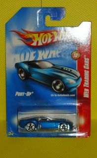 2008 Hot Wheels Web Trading Cars 086 Pony Up Variant Blue
