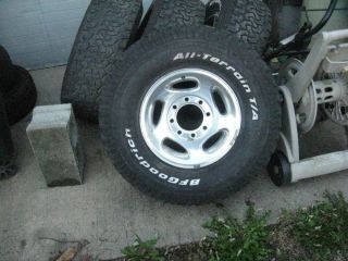 Tires and Aluminum rims, For a 2001 Dodge Ram 2500. Read all details