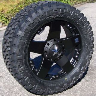 20 Black XD Rockstar Wheels 35 Nitto Trail Grappler Ford F150 Chevy