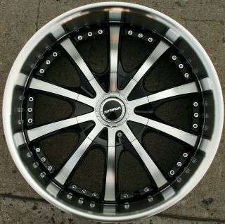 Strada Sole 200 20 Black Rims Wheels Acura TL TSX 20 x 8 5 5H 40