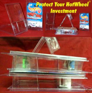 Hot Wheels 23 Plastic Protectors Stackable Clam Shells