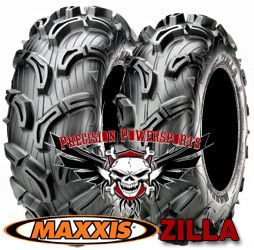 27 Maxxis Zilla Mud Tires on 12 SS STI Wheels 4 Any ATV Honda Yamaha