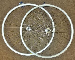 27 inch Wheels for Vintage Road Bike Double Walled Alloy Rims Quick