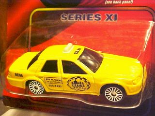 Maisto Speed Wheels Diecast 1 64th Scale Series XI Taxi Cab